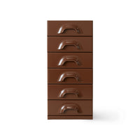 chest of 6 drawers chocolate brown