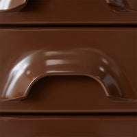 detail chest of 6 drawers chocolate brown