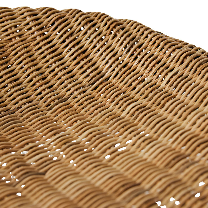 detail of wicker seating