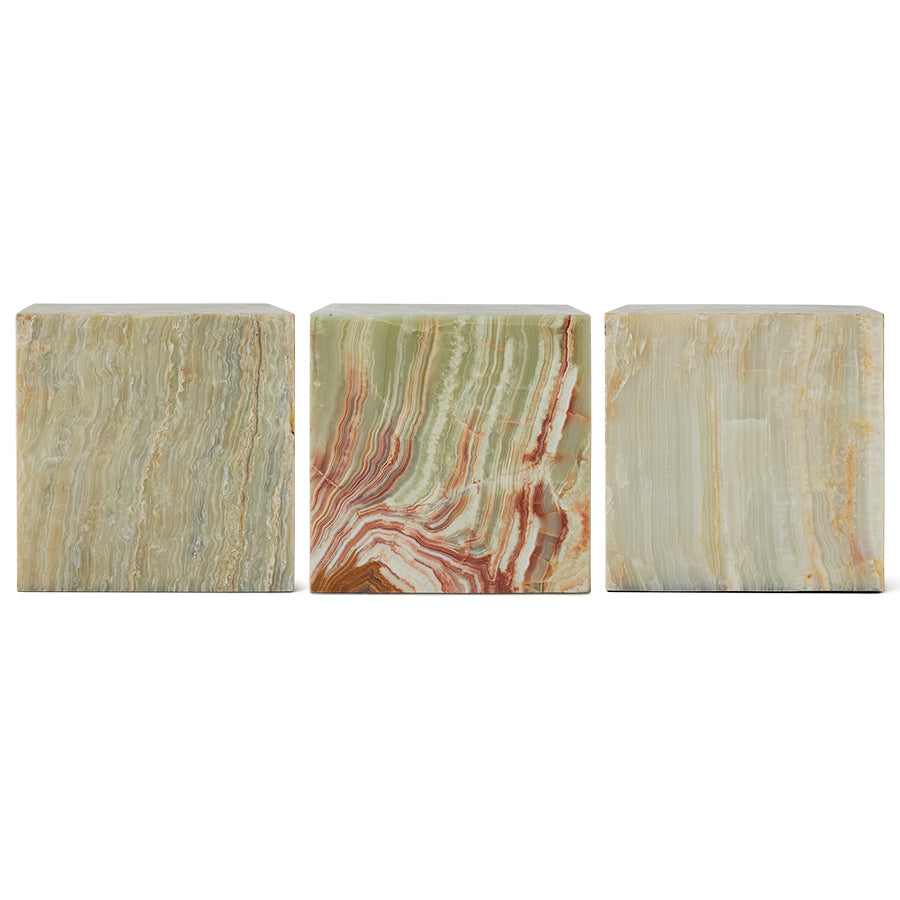 solid onyx green marble block table variations