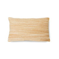 double sided hand woven pillow in soft blue and light brown