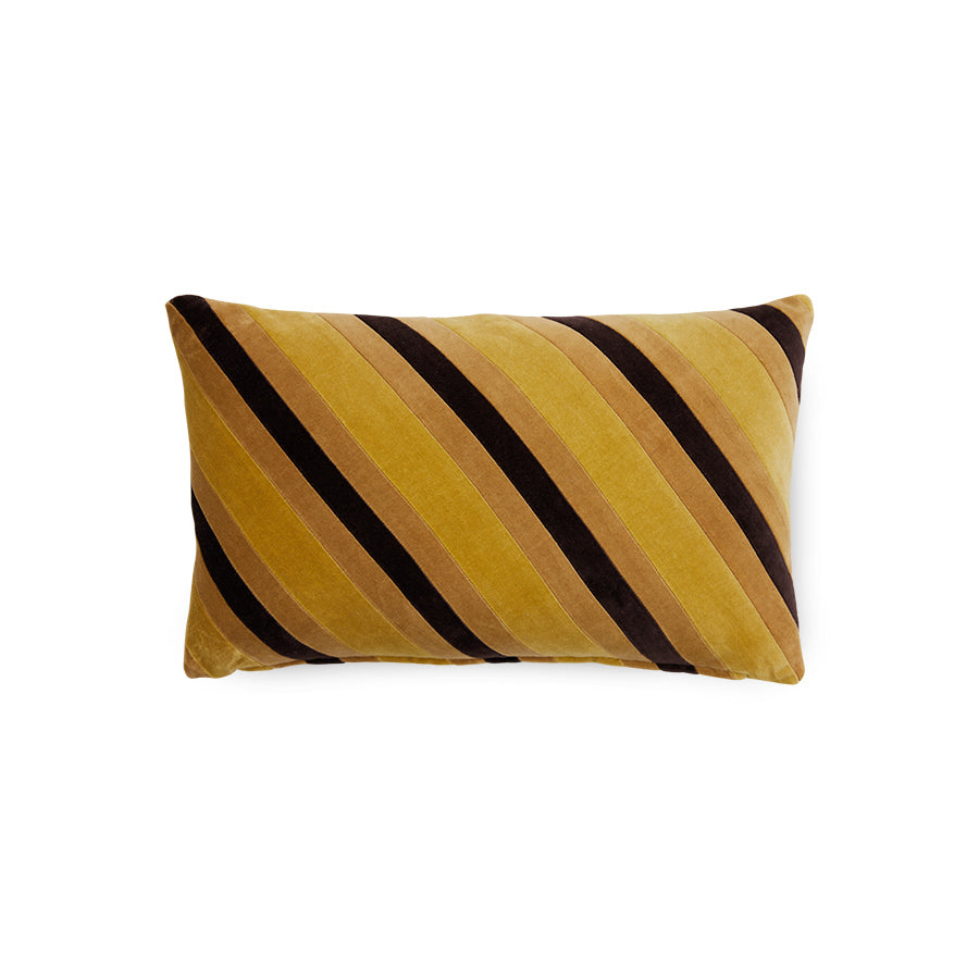 caramel toned velvet lumbar pillow