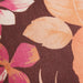 close up brown peach and fuchsia flower print 