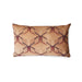 retro style lumbar pillow with abstract print