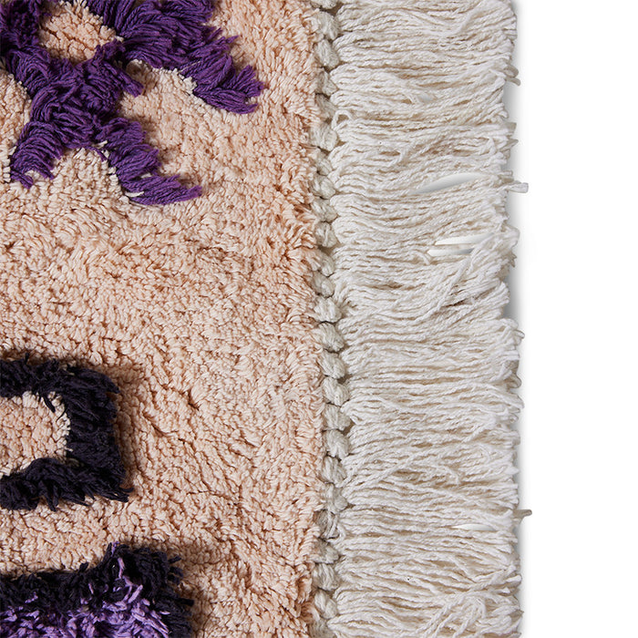 Bohemian bath mat rug - medium