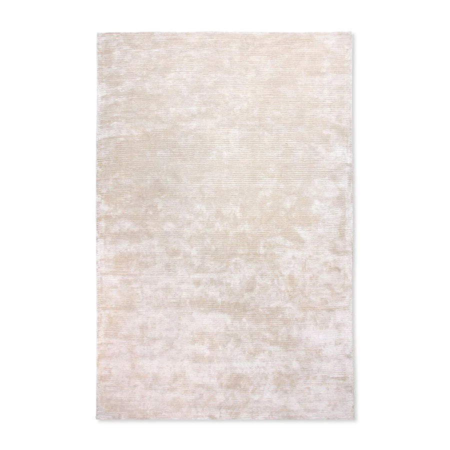 handwoven rectangle viscose sand colored area rug