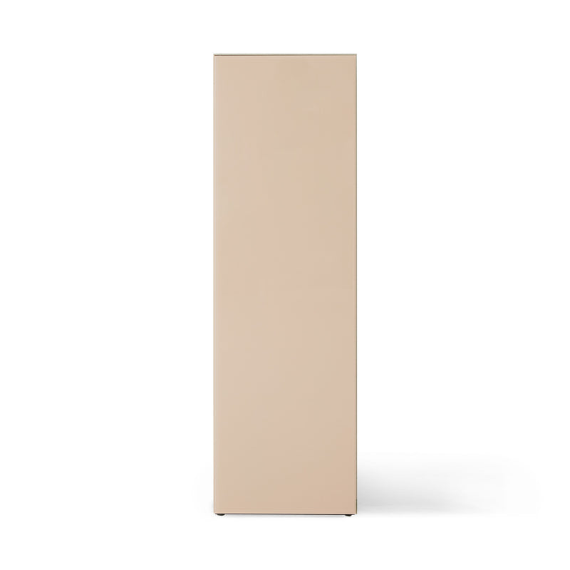 clay, neutral tall mirror display pillar