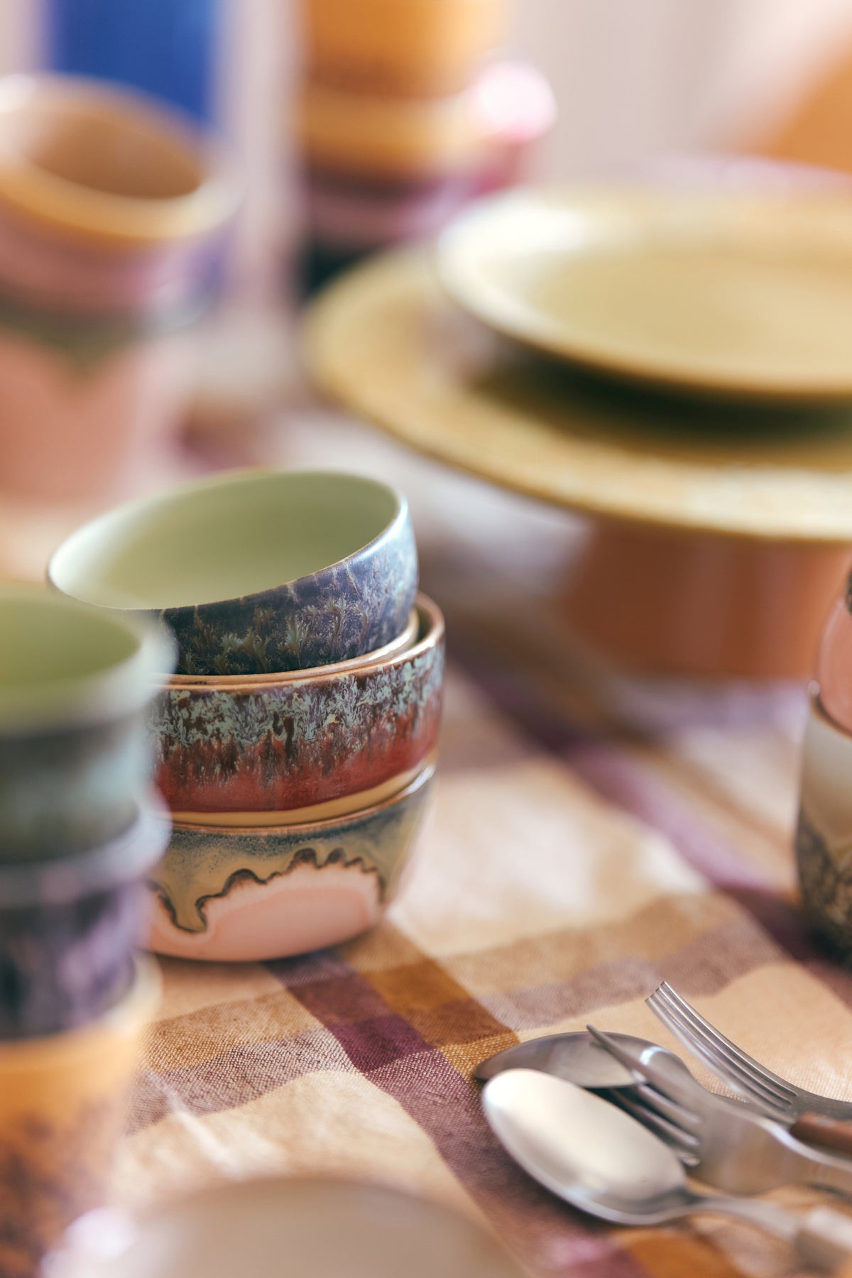 bowls in earth tones