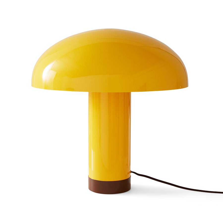 yellow mushroom table lamp