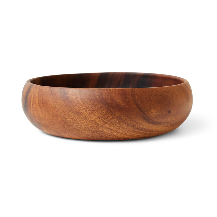 large acacia wooden bowl