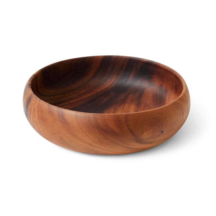 large acacia wooden bowl