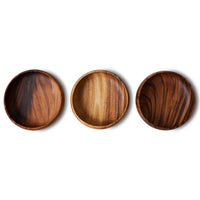 variations of large acacia wooden bowl