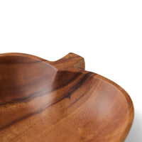 acacia wood apple shape bowl