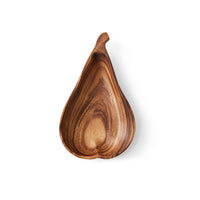 wooden bowl in shape of pear