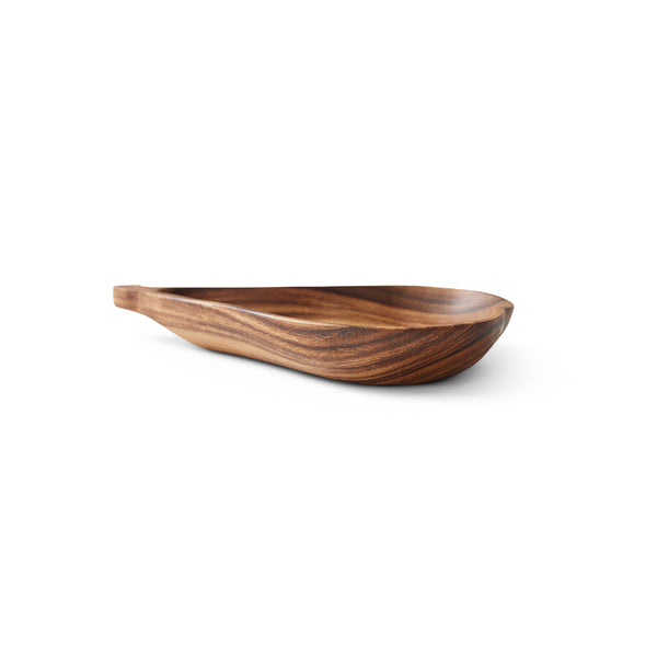 wooden bowl in shape of pear