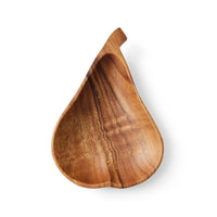 pear shaped wooden bowl