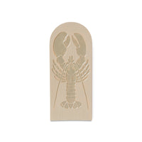 beige cream stoneware tile with lobster