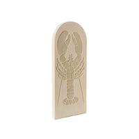 beige cream stoneware tile with lobster