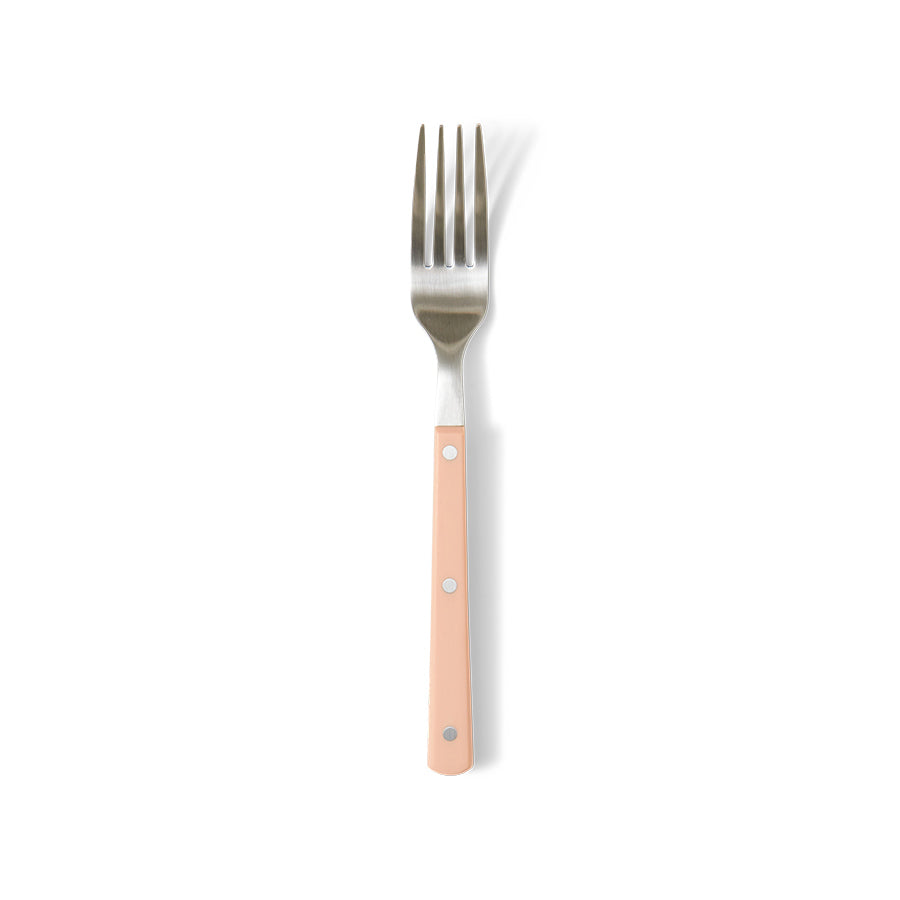 fork stainless steel peach