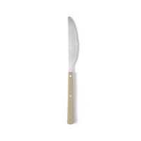 stainless steel and olive green bistro style knife