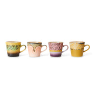 70s ceramics americano mugs Radiant (set of 4)