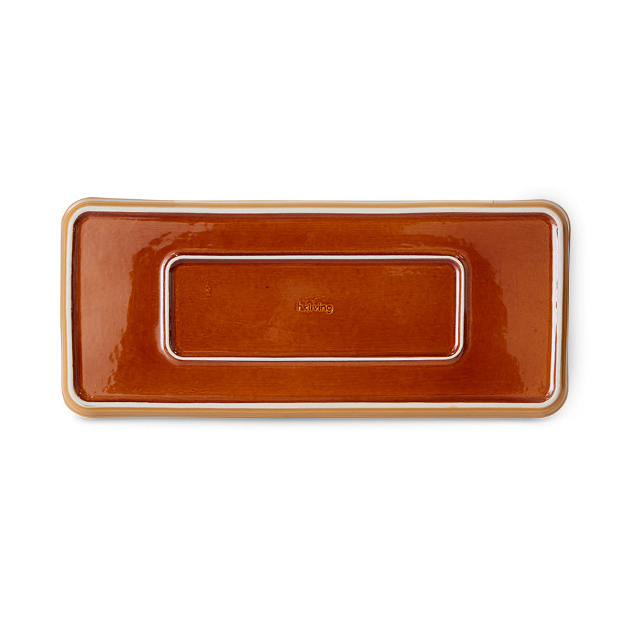 stoneware pound cake serving tray