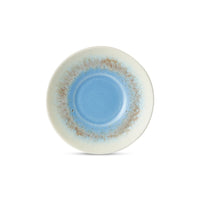 blue and cream saucer