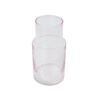 soda glass blush pink carafe