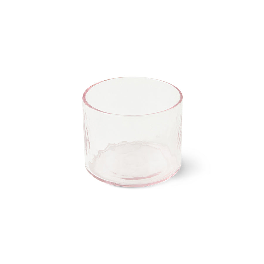 drinking glass blush pink