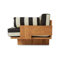 Outdoor sofa teak wood - Stracciatella