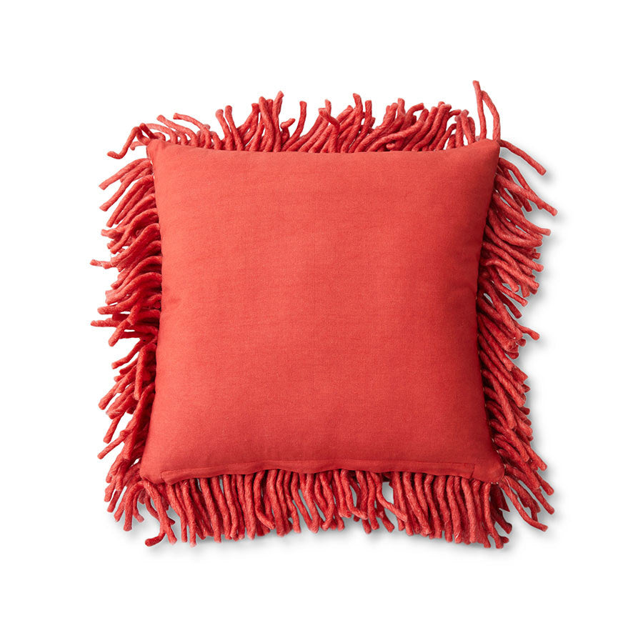 rugged woolen pillow