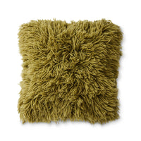 olive green fluffy pillow