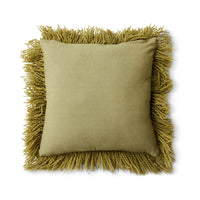 olive green fluffy pillow