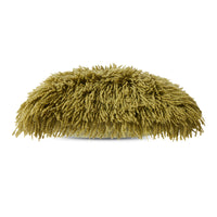 olive green fluffy pillow