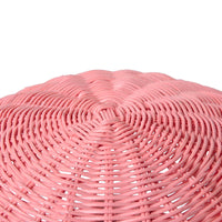 rattan pink mushroom table lamp