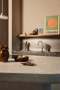 wooden bowl in shape of pear