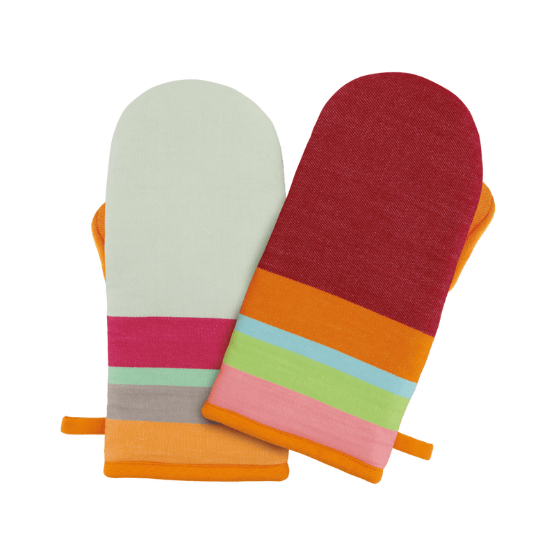 colorful oven gloves for baking 