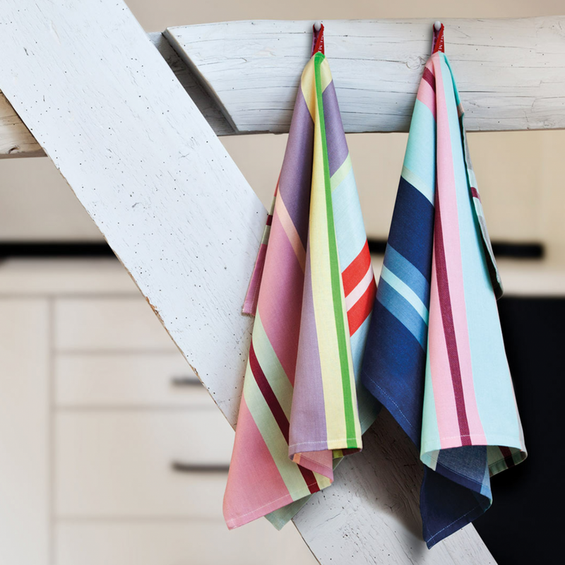 bold striped cotton kitchen towels