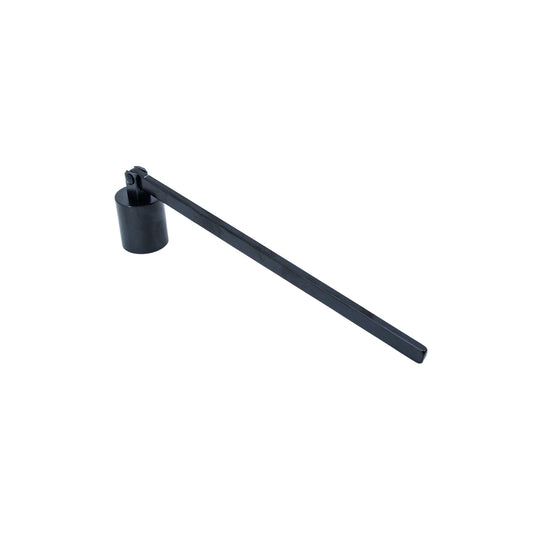 black stainless steel hand polished silver candle wick snuffer