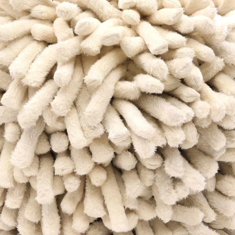 detail of cotton textured pouf
