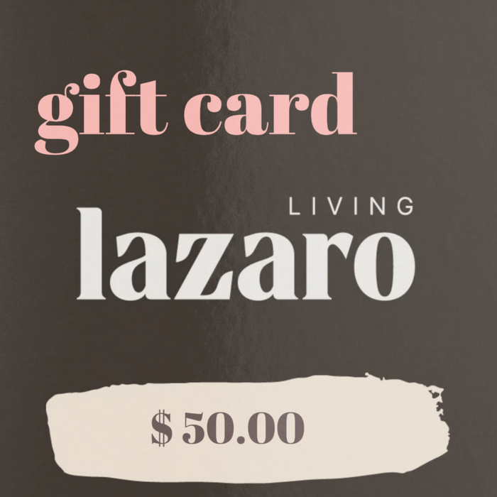 LAZARO living gift card