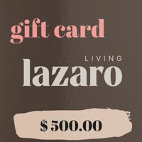 LAZARO living gift card