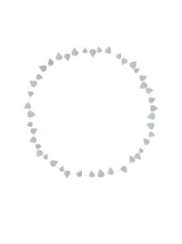 wreath made from paper leaves on white back ground