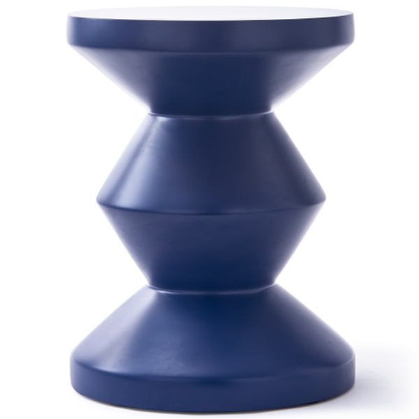 matte blue outdoor accent table