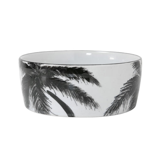 porcelain jungle palm tree bowl