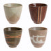 set of 4 japanese yunomi ceramic cups