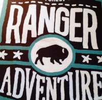 STBR | hand embroidered throw pillow - Forest Ranger