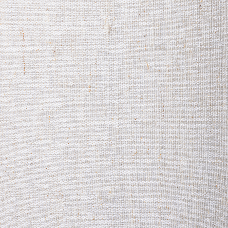 close up of natural linen fabric of lampshade