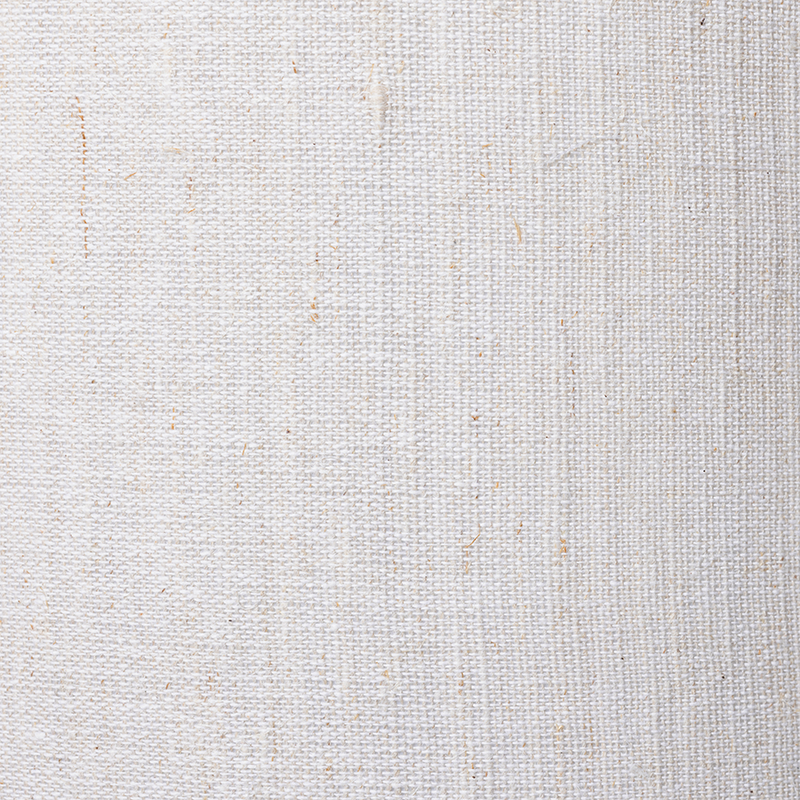close up of natural linen fabric of lampshade