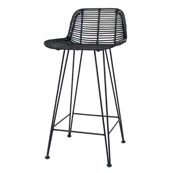 rattan bar chair black hk living usa